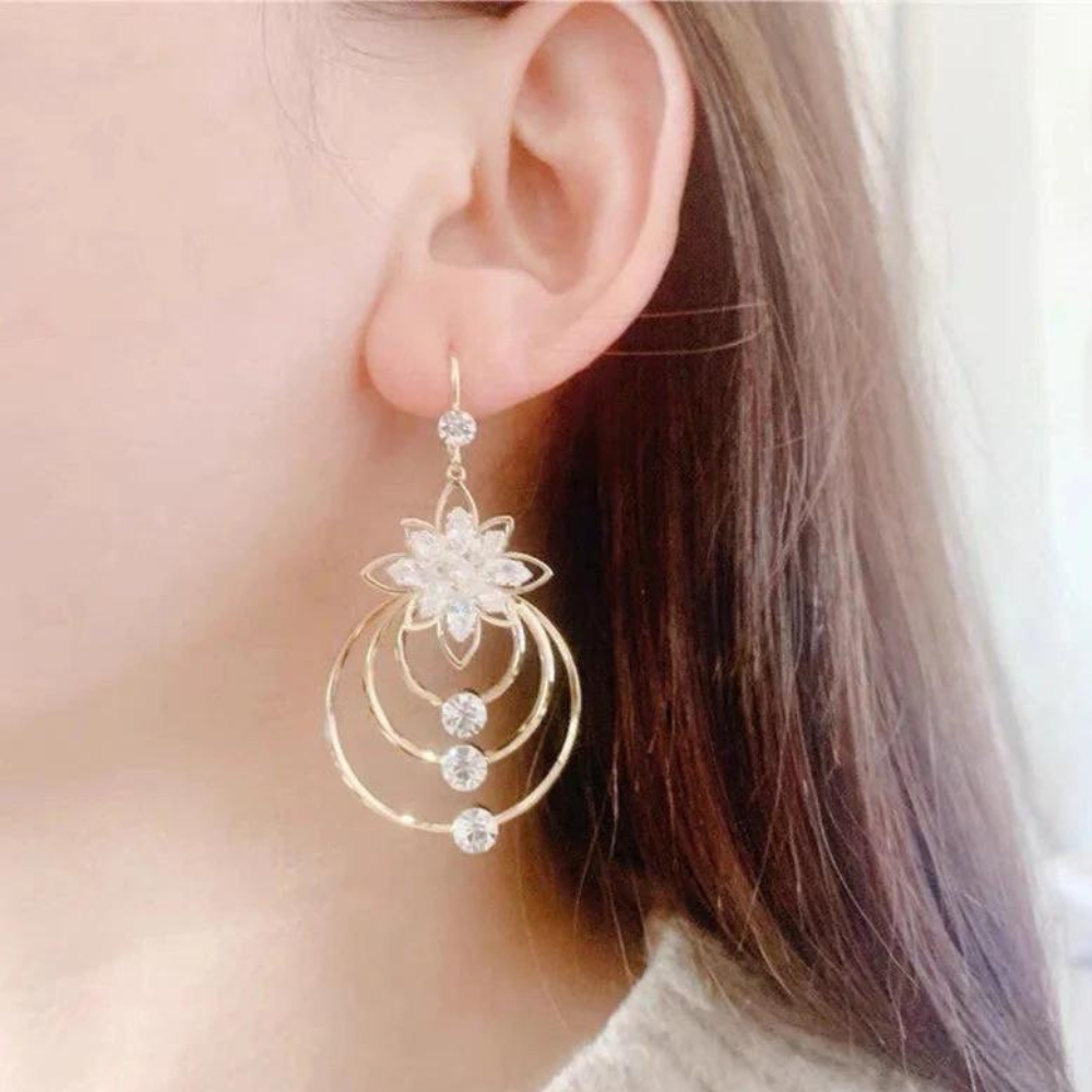 VIMEDA | Crystal Lotus Earrings™  (1+1 GRATIS)
