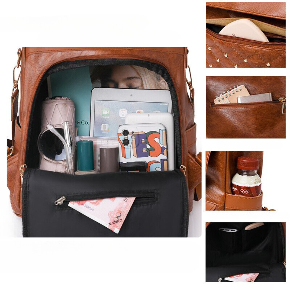 VIMEDA | Anti-Theft Leather Bag™