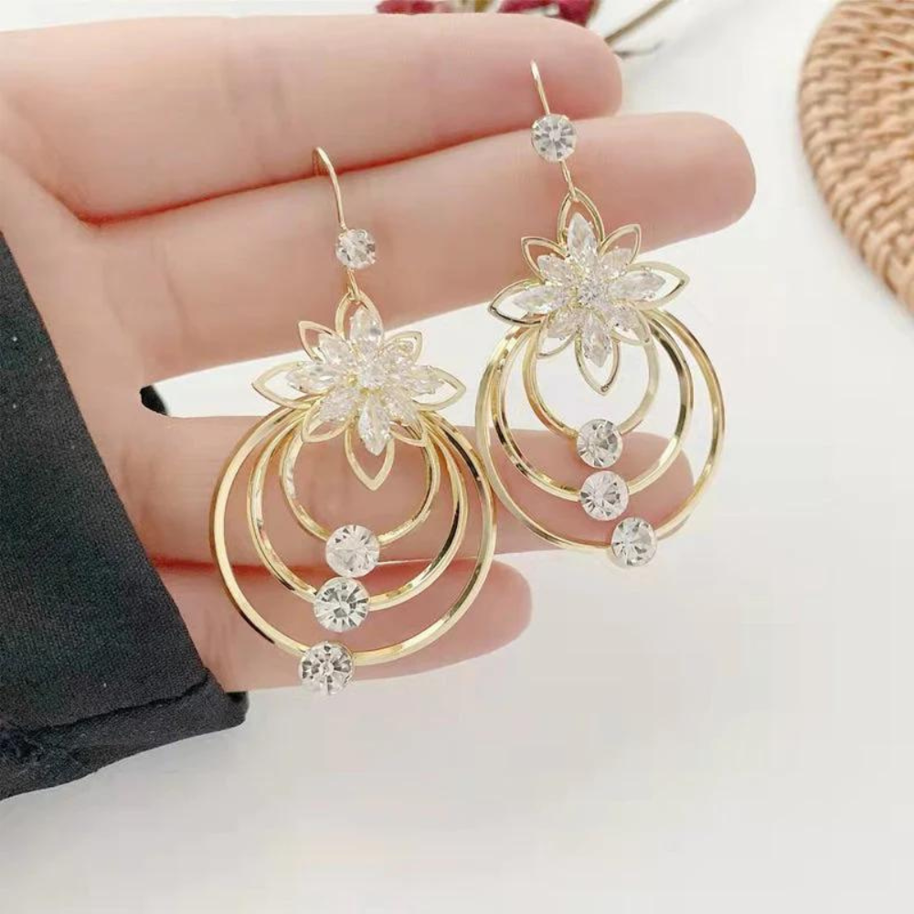 VIMEDA | Crystal Lotus Earrings™  (1+1 GRATIS)