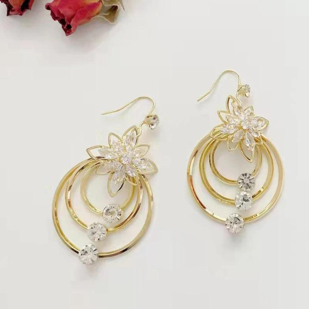 VIMEDA | Crystal Lotus Earrings™  (1+1 GRATIS)