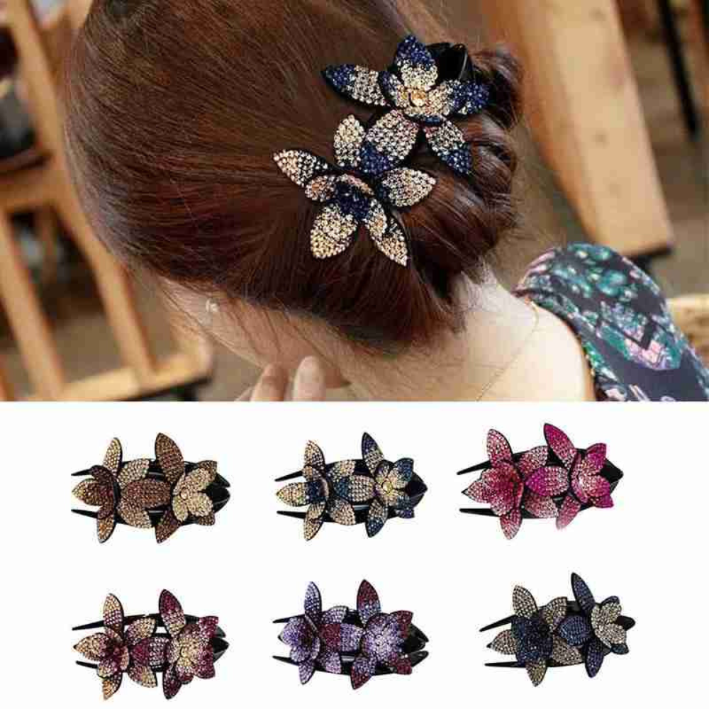 VIMEDA | Floral Rhinestone Hairpin™  (1+1 GRATIS)