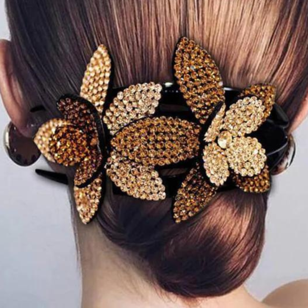 VIMEDA | Floral Rhinestone Hairpin™  (1+1 GRATIS)