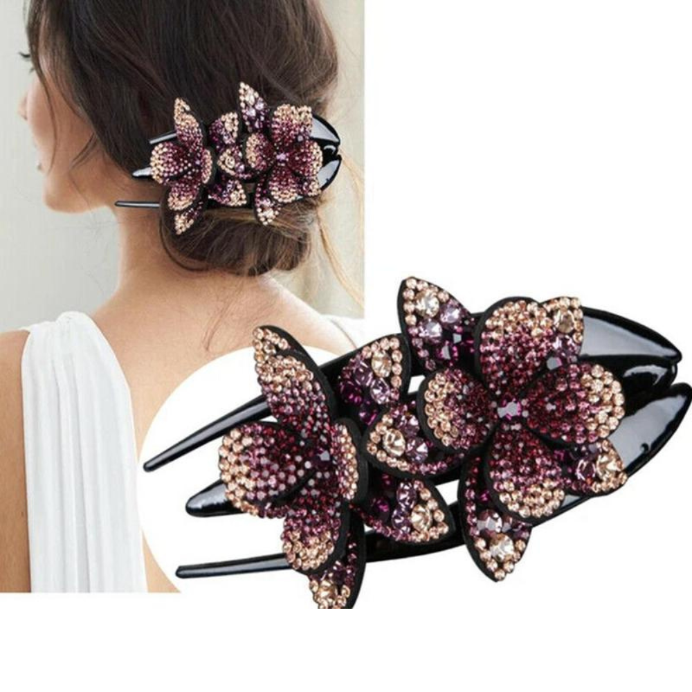 VIMEDA | Floral Rhinestone Hairpin™  (1+1 GRATIS)