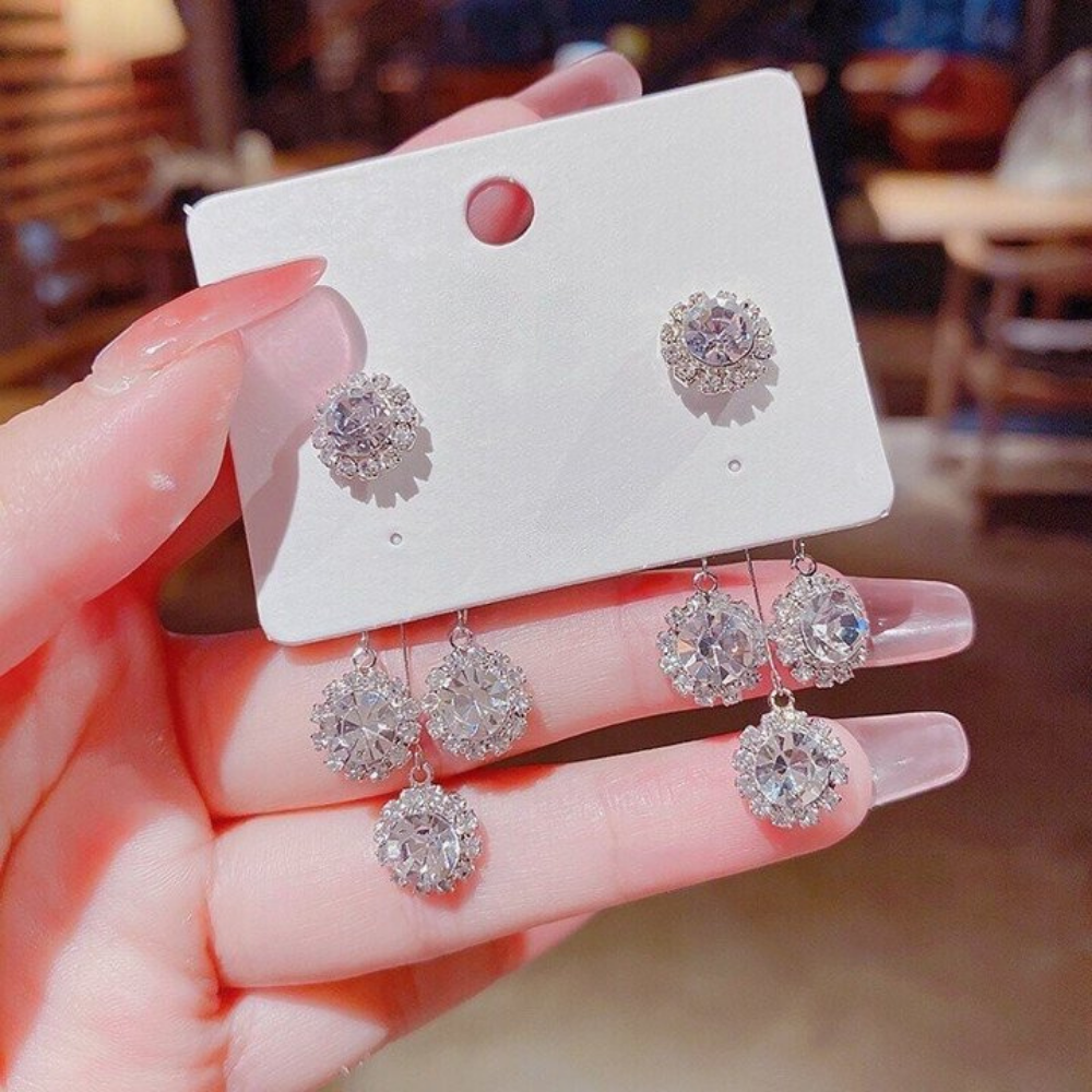 VIMEDA | Zircon Flower Earrings™  (1+1 Paar GRATIS)
