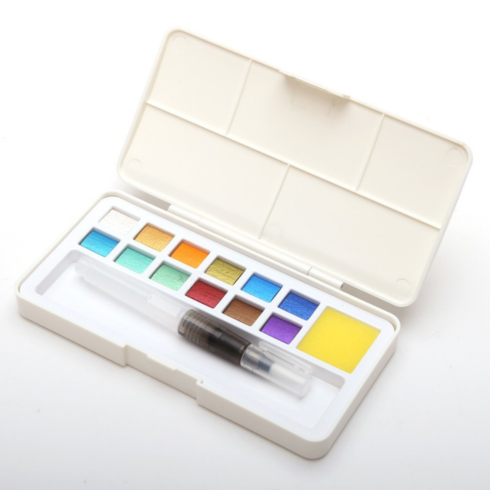 VIMEDA | Metallic Watercolor Set™ (sett med 12)