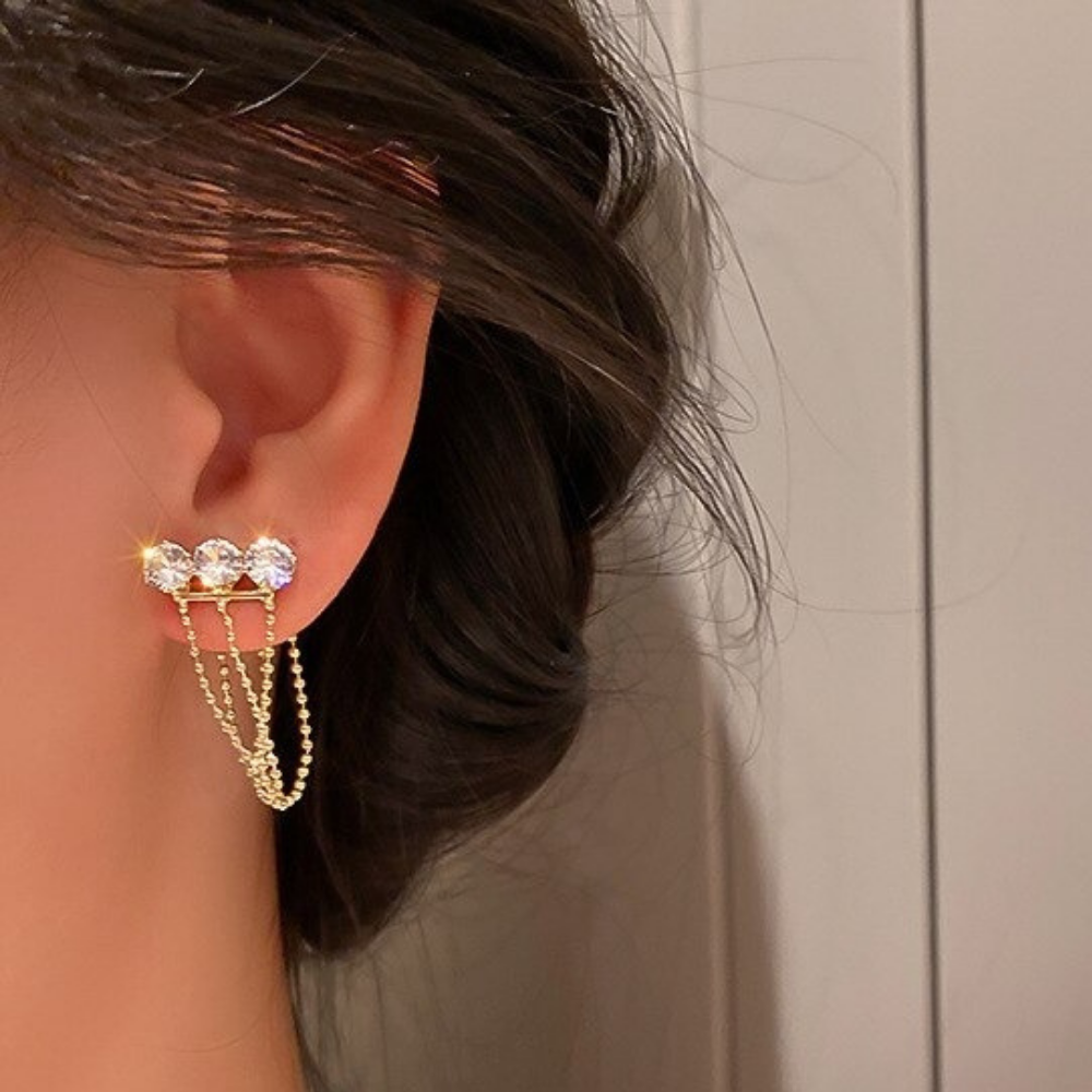 VIMEDA | Chain Crystal Earrings™ (1+1 GRATIS)