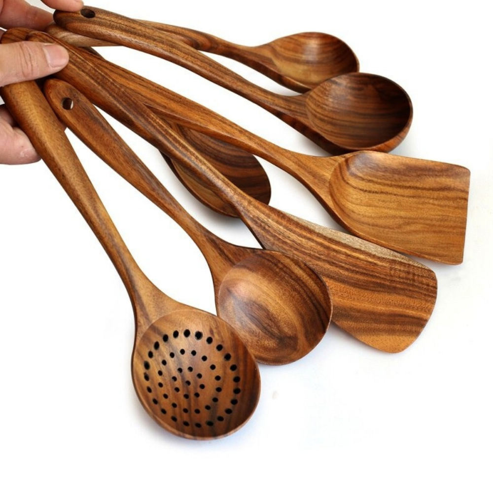 VIMEDA | Wood Tableware Set™ (7 stykker sett)