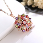 VIMEDA  | Zirconia Flower Necklace (1+1 GRATIS)