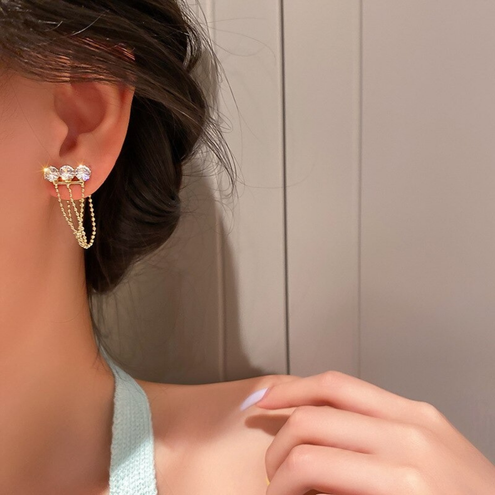 VIMEDA | Chain Crystal Earrings™ (1+1 GRATIS)