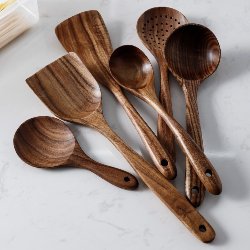 VIMEDA | Wood Tableware Set™ (7 stykker sett)