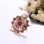 VIMEDA  | Zirconia Flower Necklace (1+1 GRATIS)