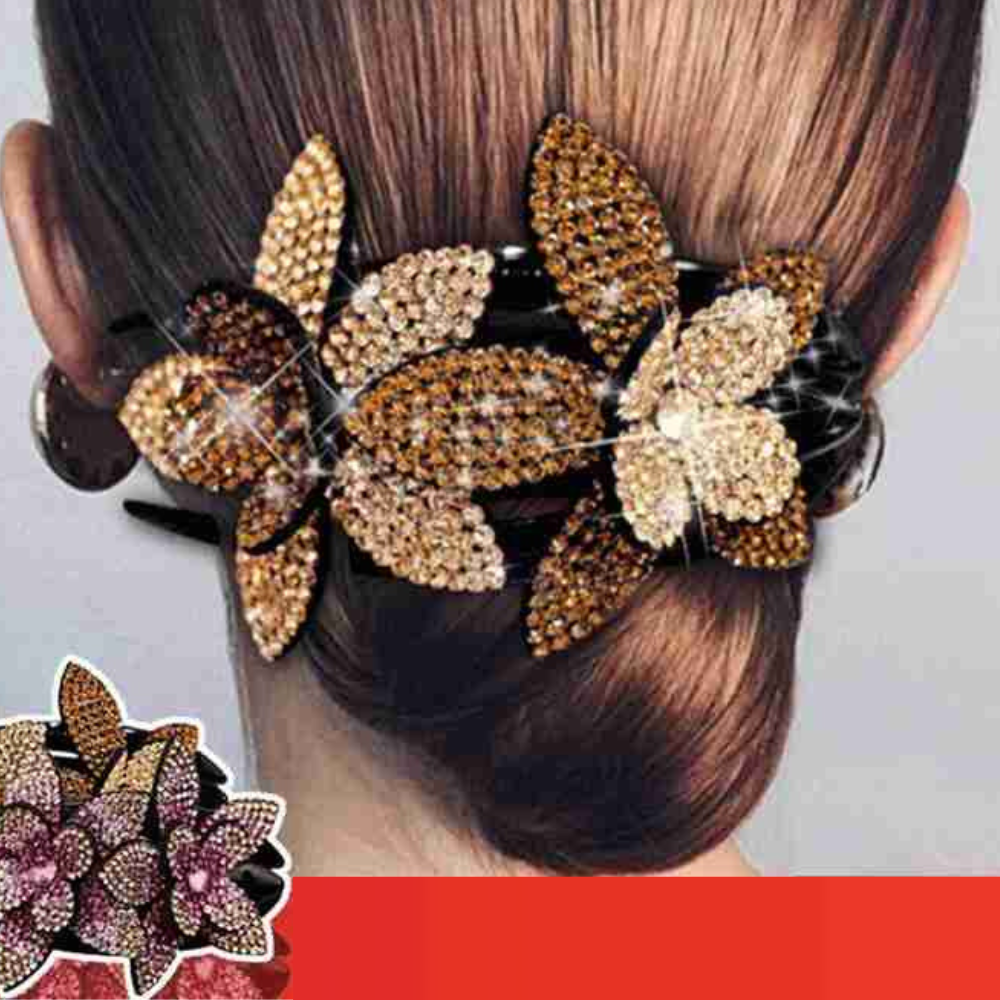 VIMEDA | Floral Rhinestone Hairpin™  (1+1 GRATIS)