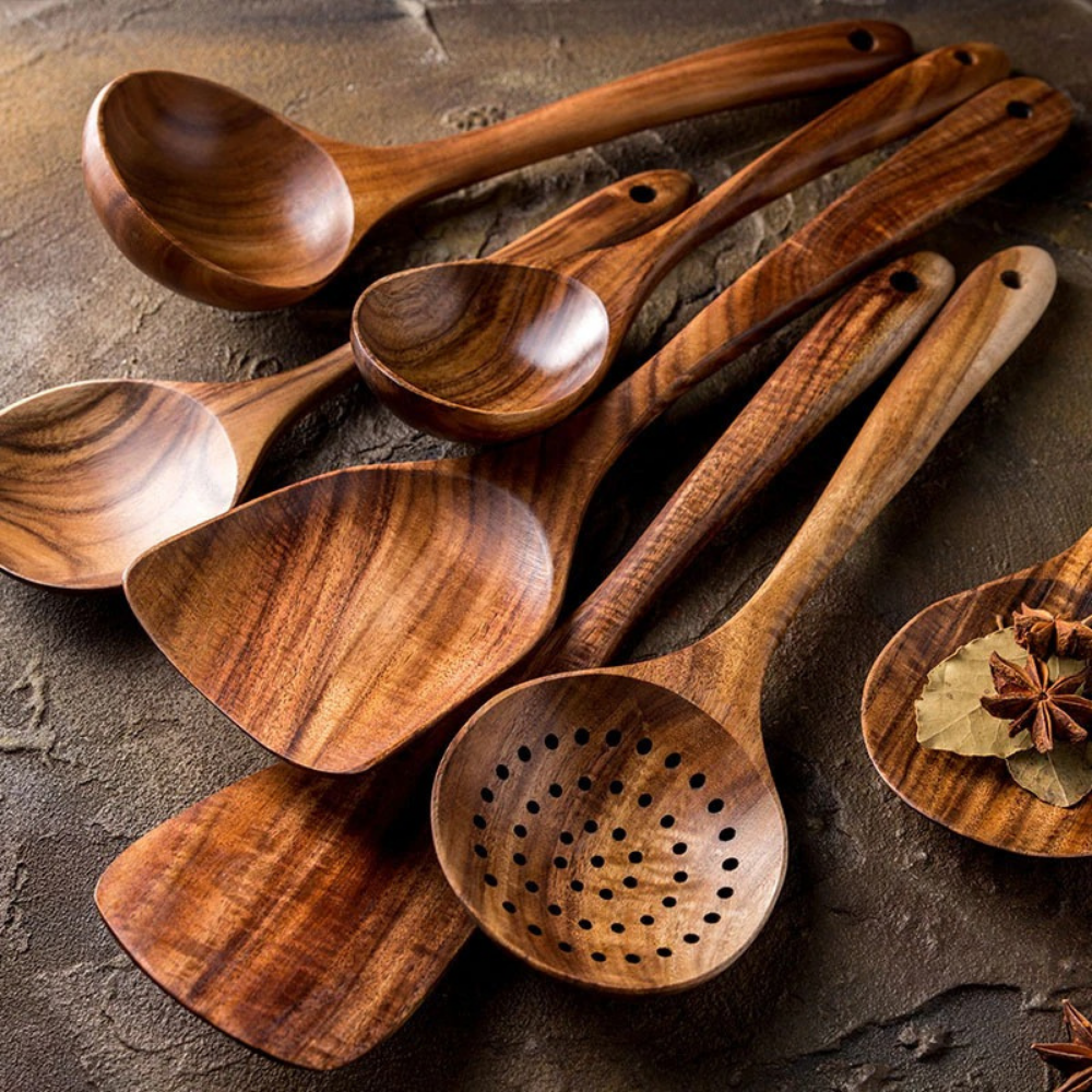 VIMEDA | Wood Tableware Set™ (7 stykker sett)
