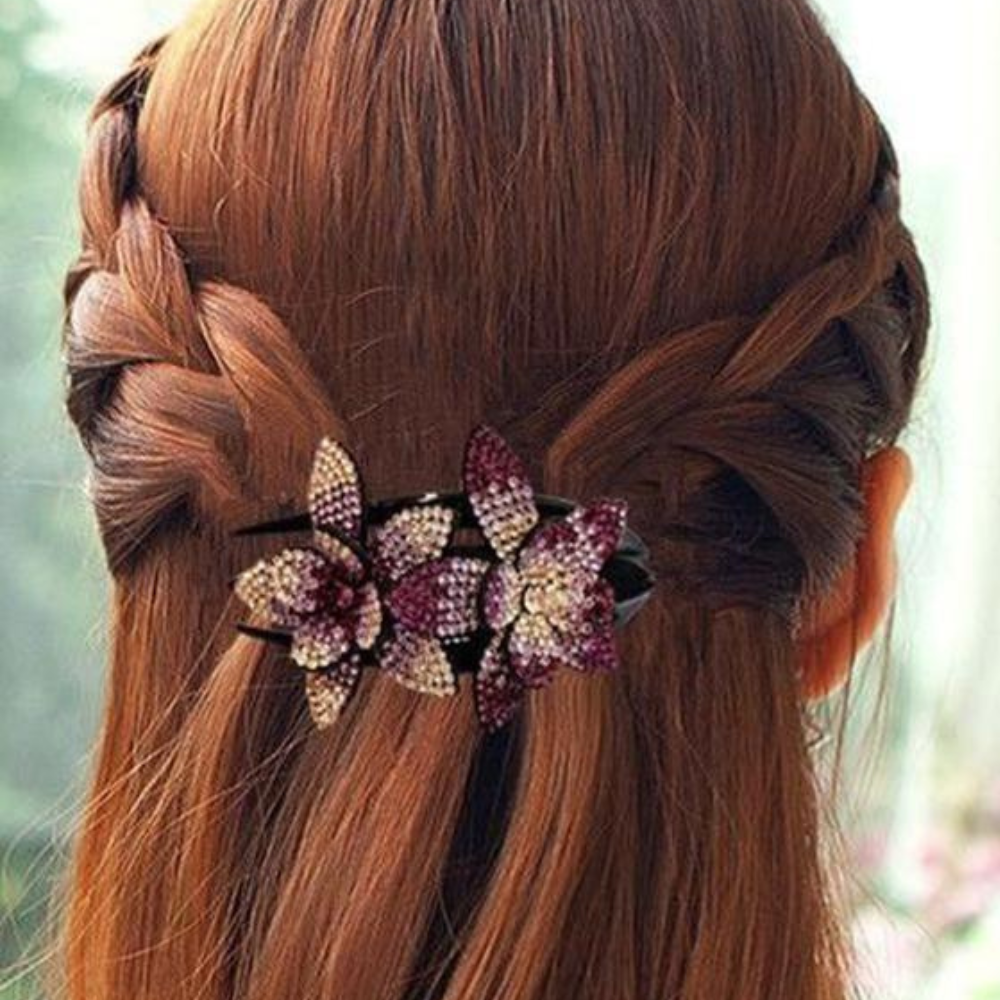 VIMEDA | Floral Rhinestone Hairpin™  (1+1 GRATIS)