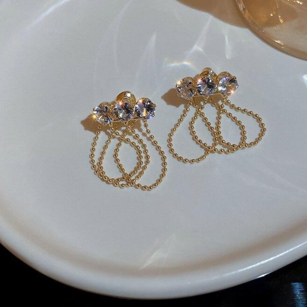VIMEDA | Chain Crystal Earrings™ (1+1 GRATIS)