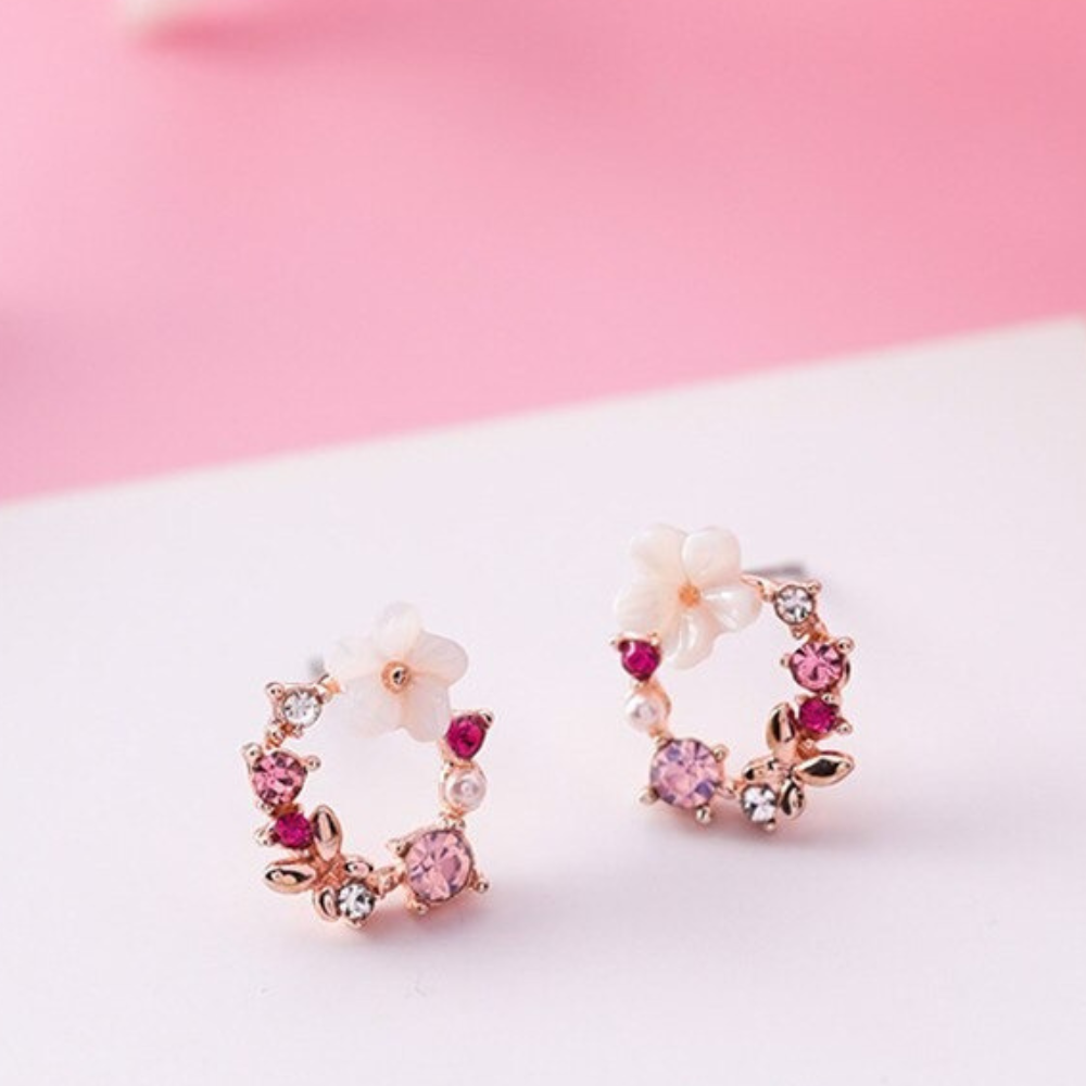 VIMEDA | Floral Rhinestone Earrings™ (1+1 Par GRATIS)