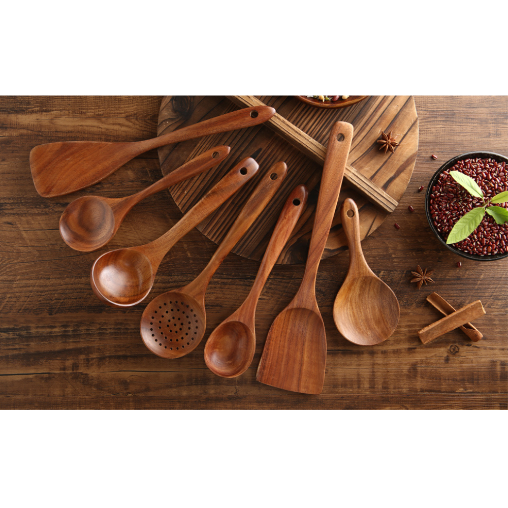 VIMEDA | Wood Tableware Set™ (7 stykker sett)