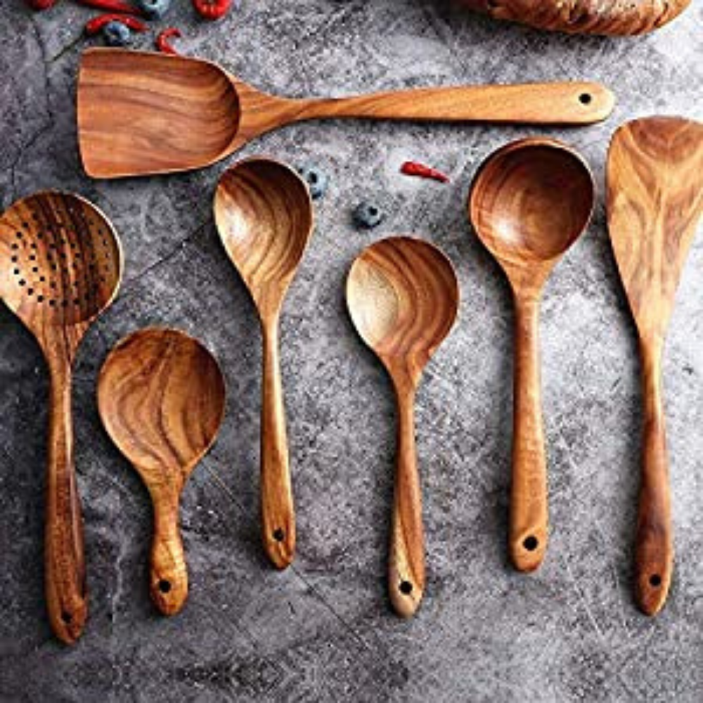 VIMEDA | Wood Tableware Set™ (7 stykker sett)