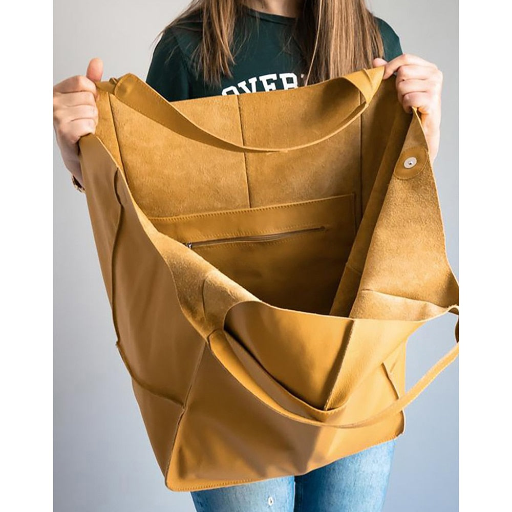 VIMEDA | XL Leather Tote Bag™