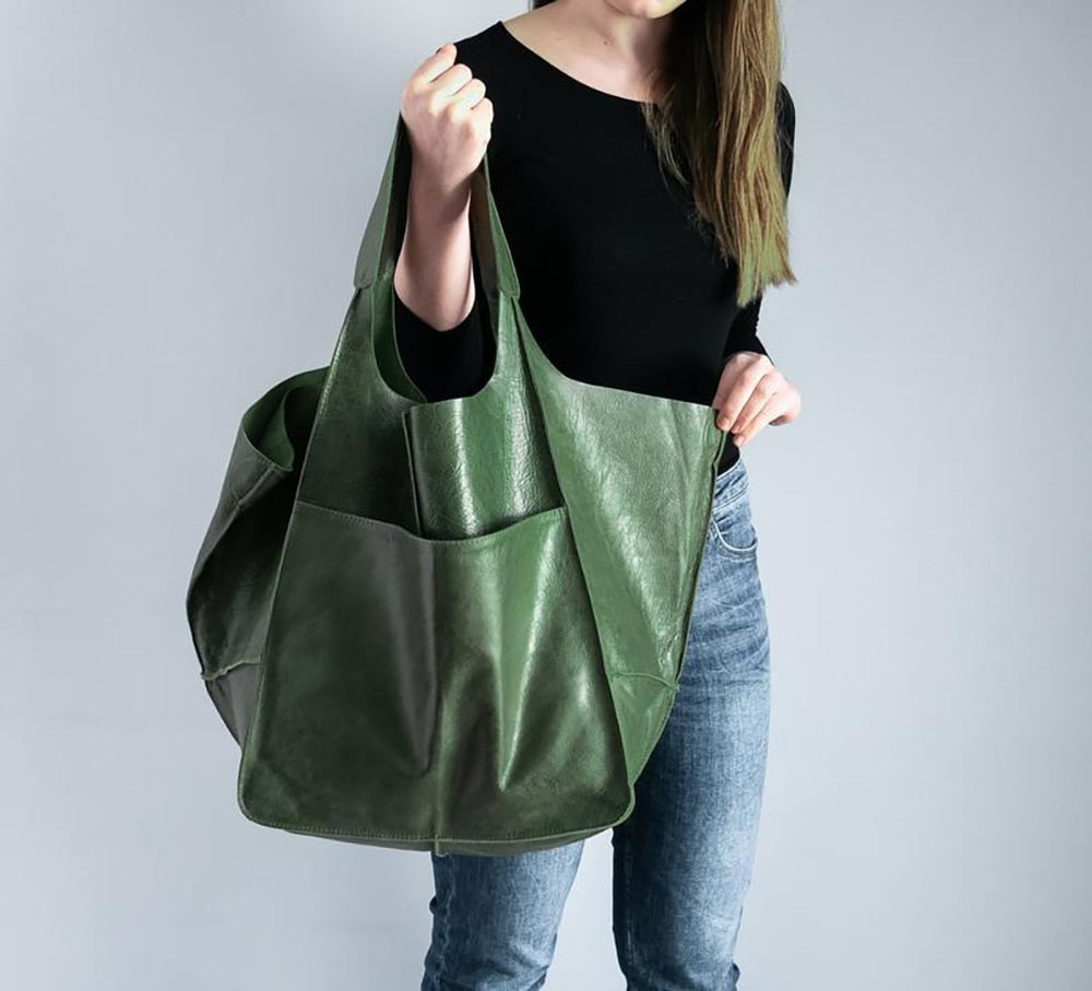 VIMEDA | XL Leather Tote Bag™