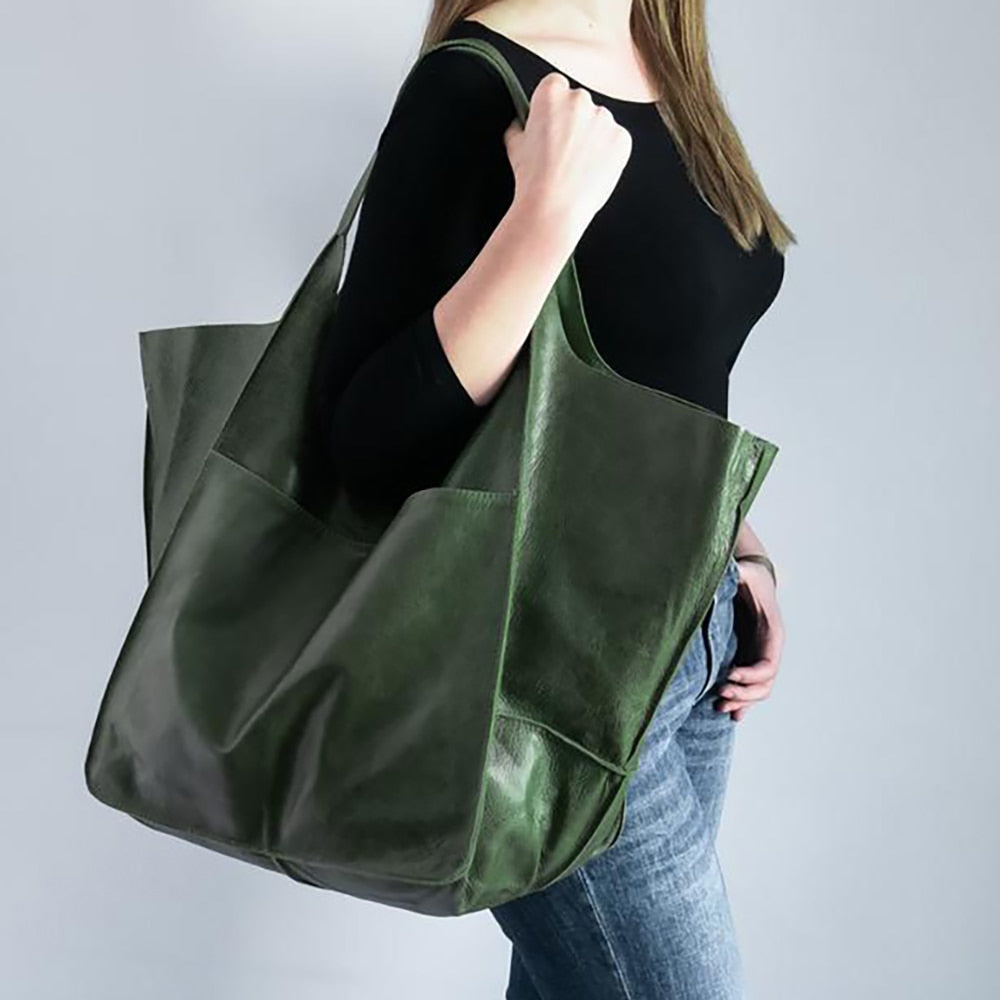 VIMEDA | XL Leather Tote Bag™